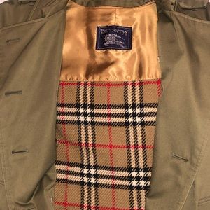 Vintage Burberry wool lined trench coat